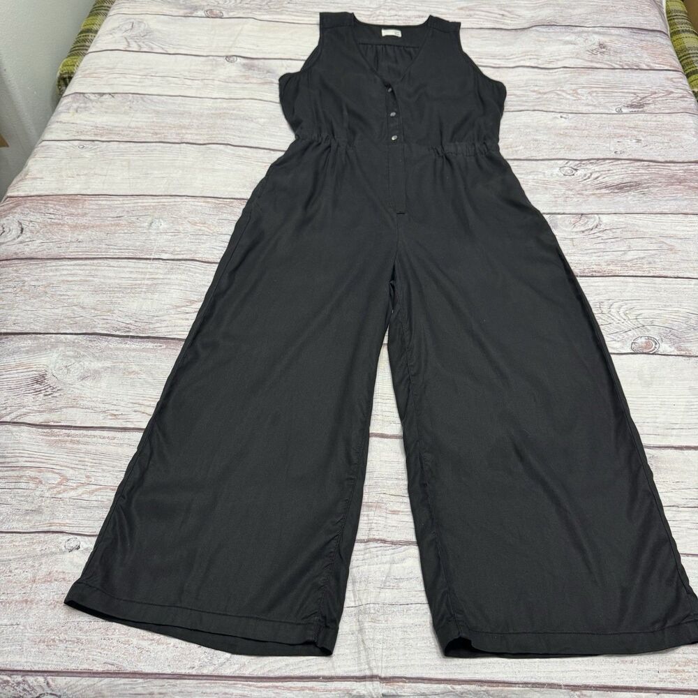 Aritzia Wilfred Free Black Sleeveless Shiya Jumpsuit Black Size Large - Picture 4 of 13